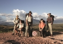 The team, from left: Dr Wiesenburger, Gareth Jones, Aaron Chervenak, Hayley Edmonds, and her assistant Sylla Saint-Guily