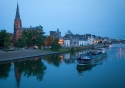 A view of Sint Martinuskerk and the Wyck district from the River Maas in Maastricht