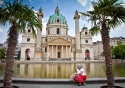 The Karlskirche (St Charles' Church) in Vienna, Austria