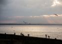 A still autumn day on Whitstable beach