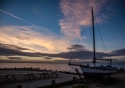 Sunset at Whitstable beach