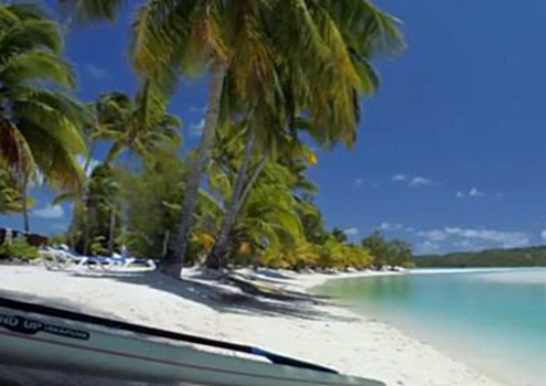 Air New Zealand new safety video was filmed on the Cook Islands
