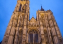 The imposing Cathedral of Our Lady in Antwerp, Belgium