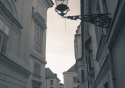 A relaxed stroll through the streets of the old town in Bratislava, Slovakia
