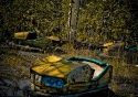 abandoned chernobyl bumper cars in pripyat